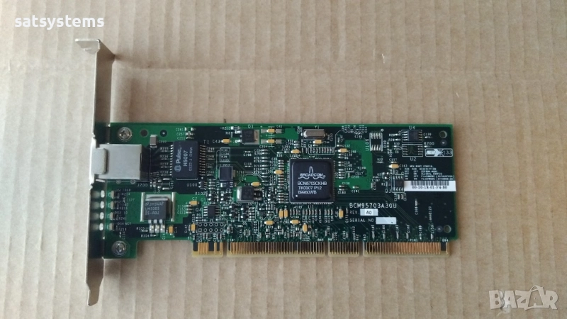  Broadcom BCM95703A30U PCI-X133 Gigabit Ethernet Adapter Card, снимка 1