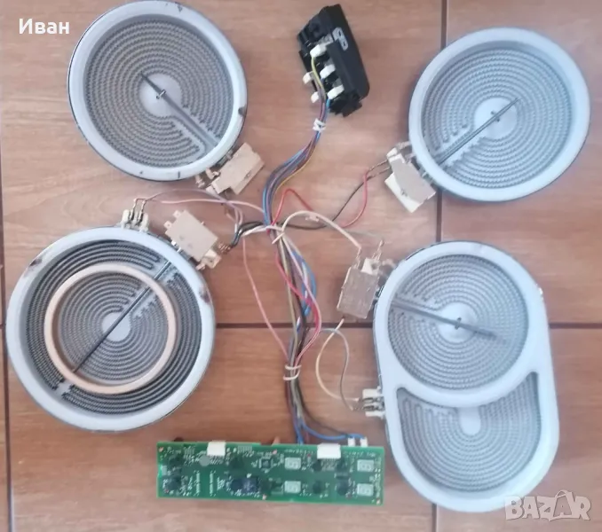 Стъклокерамичен плот, части., снимка 1