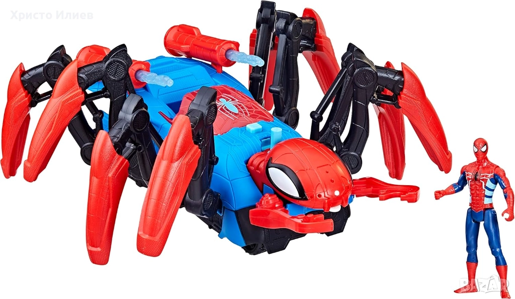 Спайдърмен HASBRO Spider-Man Web Splasher кола паяк с фигурка, снимка 1