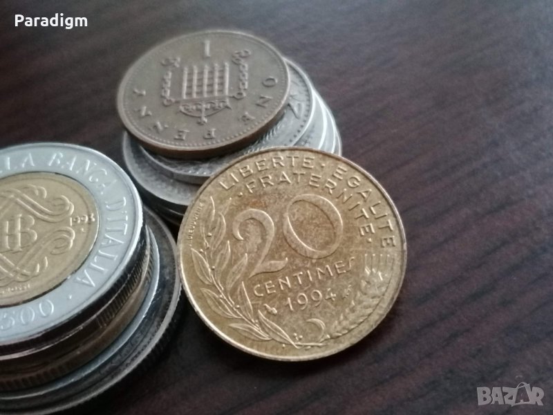 Монета - Франция - 20 сентима | 1994г., снимка 1