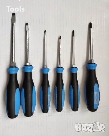 Witte Protop II Impact 6 броя плоски кръстати ударни отвертки комплект , снимка 1