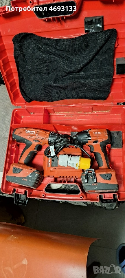 Hilti импакт и комби дрил комплект, снимка 1