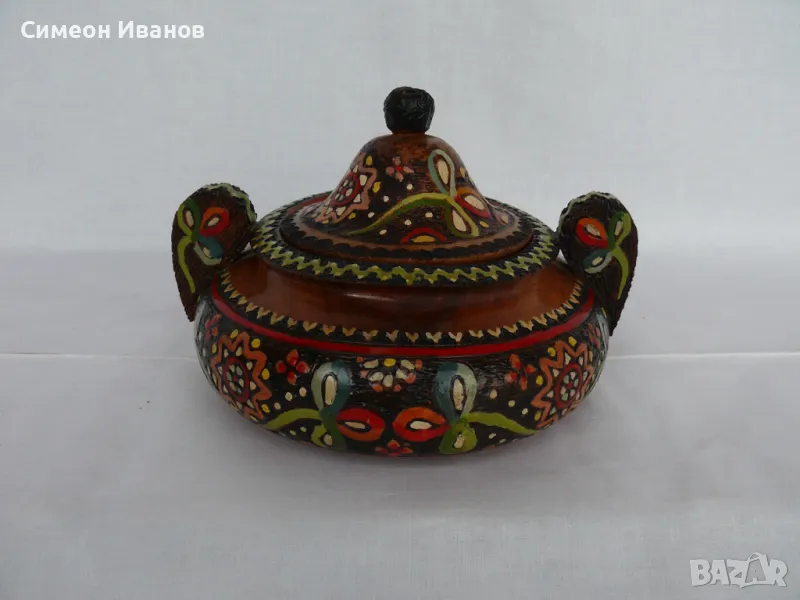 Интересна стара дървена кутия за бижута #1973, снимка 1