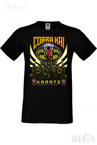 Мъжка тениска Cobra Kai karate,Филм,Игра,superhero,Изненада,Подарък,Повод,, снимка 1