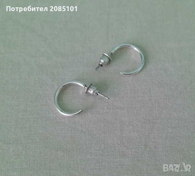 Обеци посребрени, снимка 1