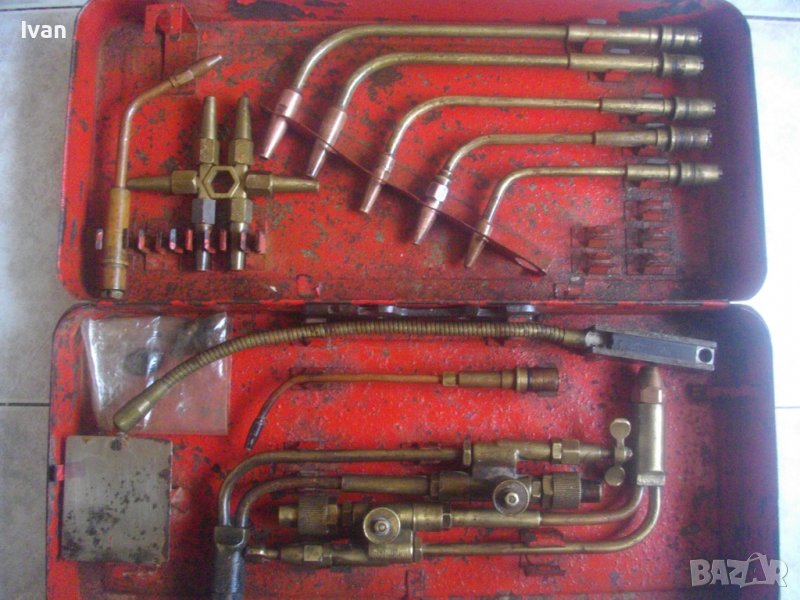 ГОЛЯМ НЕМСКИ КОМПЛЕКТ ГОРЕЛКИ И РЕЗАК ЗА ОКСИЖЕН ЗА ГАЗОКИСЛОРОДНО АЦЕТИЛЕН ЗАВАРЯНЕ РЯЗАНЕ СПОЯВАНЕ, снимка 1