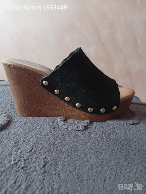 Дамски чехли на платформа, снимка 1