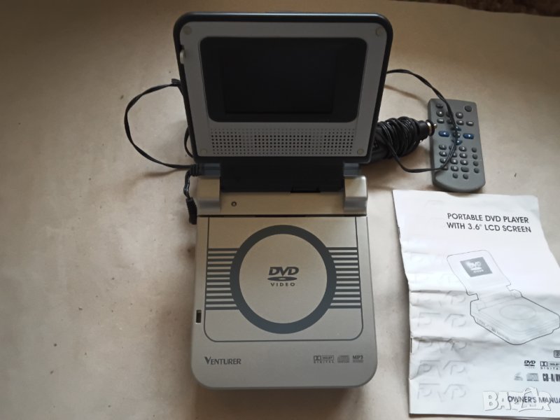 Venturer Portable DVD Player With 3.6" LCD Screen, снимка 1