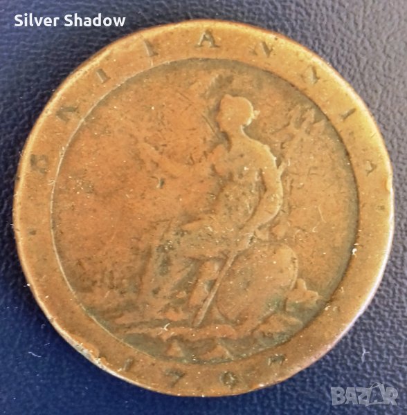 Монета Великобритания - 1 Пени 1797 г. Крал Джордж III, снимка 1