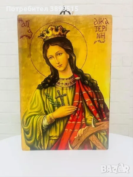 Икона на Св. Екатерина, снимка 1