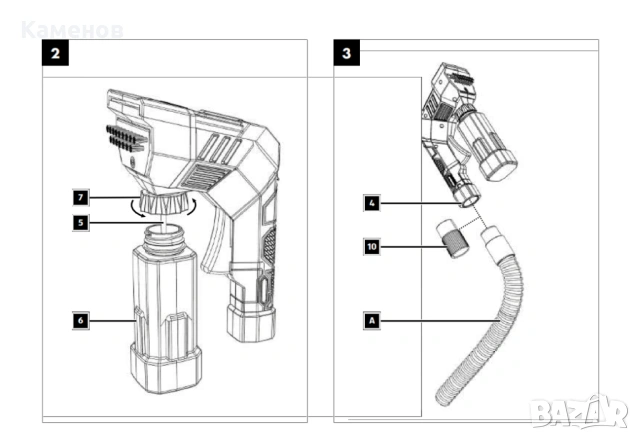 Parkside накрайник за пране на текстил, снимка 7 - Други - 54077014