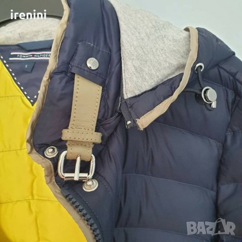 Страхотно дамско пухено яке TOMMY HILFIGER размер S , снимка 7 - Якета - 34144662