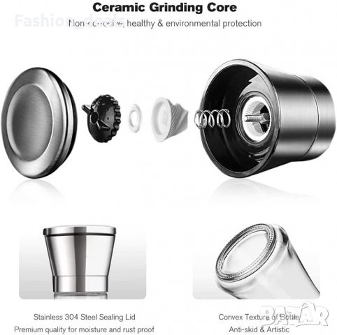 Нов Комплект мелничка за подправки сол / пипер със стойка за кухня, маса, снимка 3 - Аксесоари за кухня - 38309272