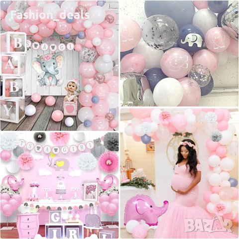 Нова украса Baby Shower Балони Сет за разкриване на пола момиче момче Декорация парти, снимка 6 - Други - 42841421