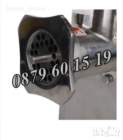 Професионална месомелачка ТК22, 2200W, 220 кг/ч с 3 решетки и 2 ножа, снимка 4 - Месомелачки - 51859379