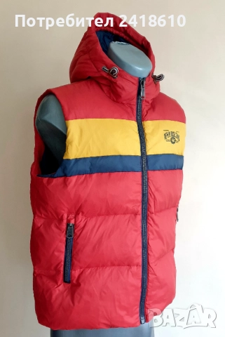 Replay Milano Hooded Down Vest Mens Size S / M ОРИГИНАЛ Мъжки Пухен Елек!, снимка 12 - Якета - 52775766