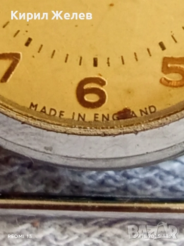 Стар механичен часовник мъжки Services Aerist made in England работи 51478, снимка 4 - Антикварни и старинни предмети - 52350373