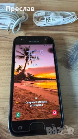 Продавам Samsung Galaxy J3 (2017), пълен комплект, запазен, снимка 3 - Samsung - 55931097