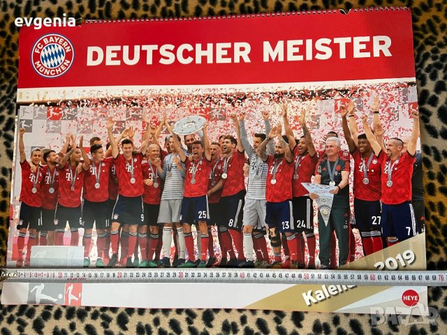 Календар за 2019 FC BAYERN MUNCHEN, снимка 2 - Колекции - 31190986