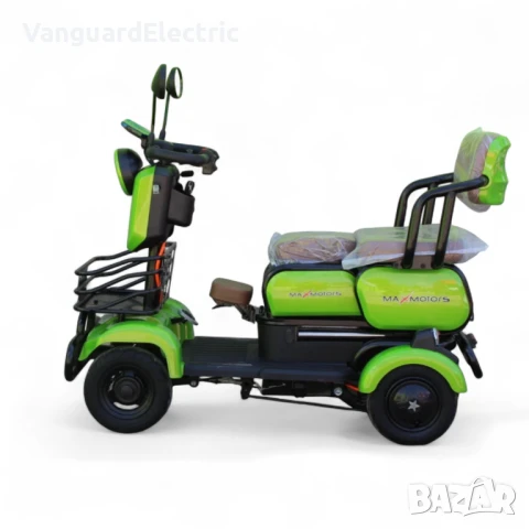 Електрическа четириколка с 3 места Х4 1500W / 48V / 20Ah - Green, снимка 6 - Мотоциклети и мототехника - 51271808