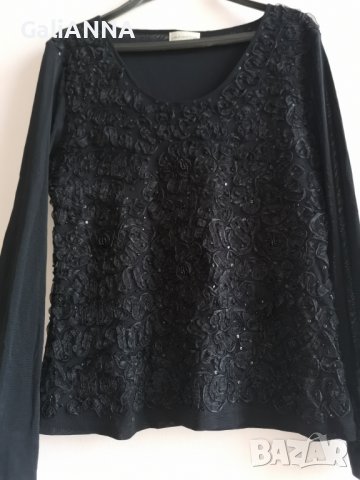 СТРАХОТНА ЕФЕКТНА БЛУЗА РАЗМЕР  XL, снимка 4 - Туники - 37688015