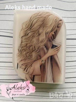 Ръчно изработен ароматен сапун "Момиче с букет", подарък за рожден ден, за имен ден, снимка 11 - Козметика за тяло - 39712928