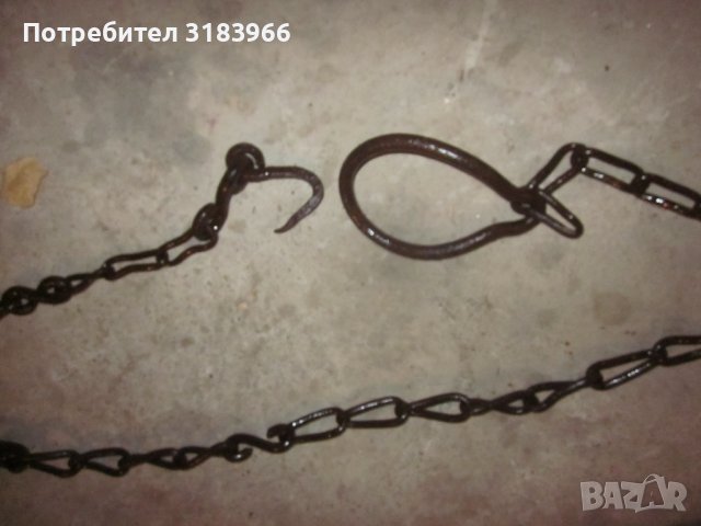 синджир за каруца голям дебел и масивен, снимка 5 - Други ценни предмети - 38332869