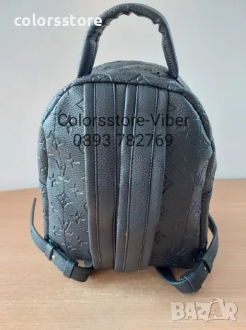 Черна раница  Louis Vuitton-SG128k, снимка 5 - Раници - 47615281