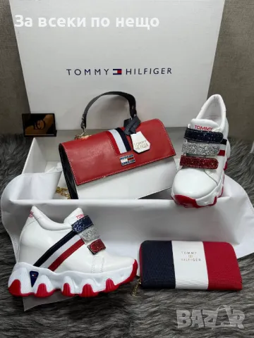 Tommy Hilfiger Дамски Маратонки На Платформа👟Дамски Спортни Обувки Томи Хилфигер Код D2016, снимка 2 - Маратонки - 49383101