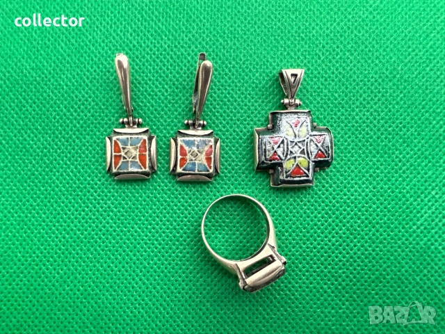 Дизайнерски сребърен комплект - Nikolas. №7592, снимка 6 - Бижутерийни комплекти - 52318525