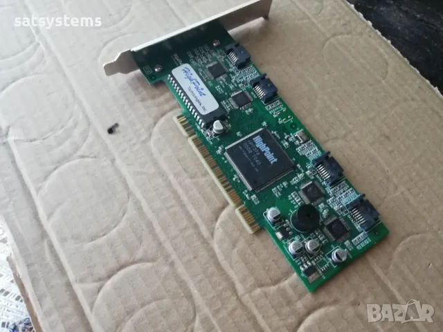 HighPoint Rocket Raid 1640 PCI 4x Sata Internal Raid Controller Card, снимка 4 - Други - 48130900