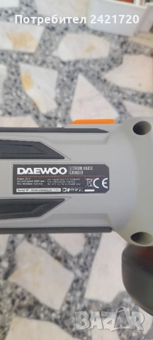 Акумулаторен ъглошлайф DAEWOO-оригинален , снимка 4 - Други инструменти - 51464867