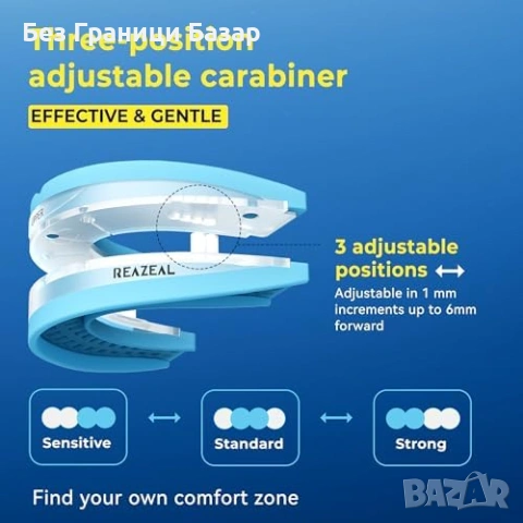 Нова шина Анти хъркащ мундщук регулируем силиконов за спокоен сън, снимка 4 - Други - 53970065