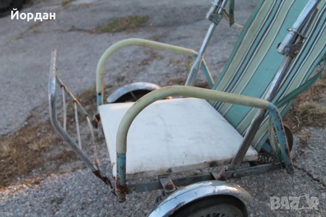 Детска количка от 1950-та година, снимка 6 - Антикварни и старинни предмети - 42782260