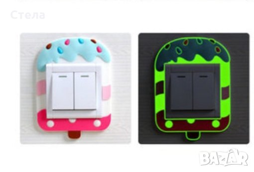 Светещ стикер за ключ на оснетление,  декорация детска стая , снимка 2 - Други - 31143668