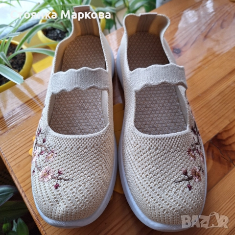 Нови дишащи обувки с бродерия, снимка 3 - Дамски ежедневни обувки - 52562641