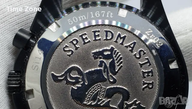 Omega Speedmaster 44mm Dark Side of the Moon Apollo 8 Ceramic Black Skeleton Dial, снимка 10 - Мъжки - 48000459