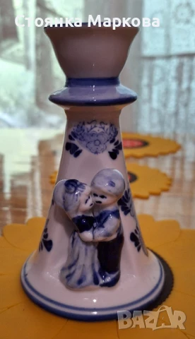 Нов красив свещник в синьо