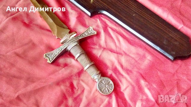 Страхотен тамплиерски меч за стена, снимка 11 - Антикварни и старинни предмети - 36648732