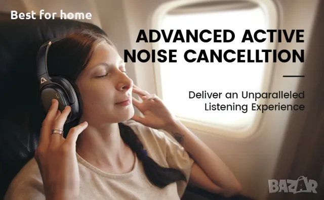 1Mii Ankbit E600Pro Слушалки с активно шумопотискане и хендс фри, снимка 14 - Bluetooth слушалки - 47650196