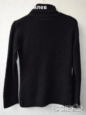 Camaieu Un Monde дамски черен пуловер поло, снимка 2 - Блузи с дълъг ръкав и пуловери - 51933115