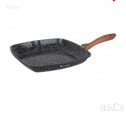 Грил тиган Goldmann GM-0928, 28см-индукция, снимка 2 - Съдове за готвене - 52525245