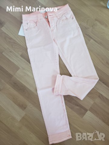 Последен!!!Дънков панталон Бебешко розов, снимка 1