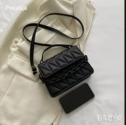 Черна дамска чантичка , снимка 2 - Чанти - 54181562