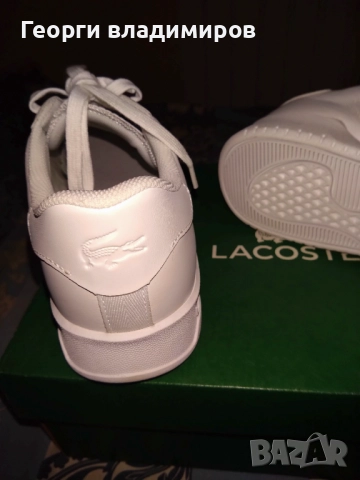 Lacoste оригинални мъжки спортни обувки, изцяло естествена кожа , снимка 5 - Спортни обувки - 52578085