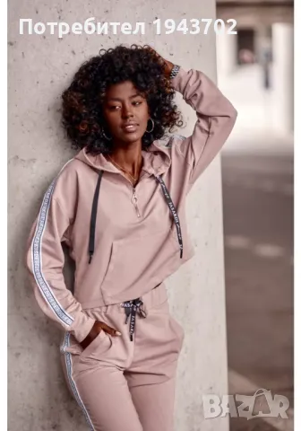 Спортен дамски комплект в цвят капучино FI659 FASARDI, снимка 4 - Спортни екипи - 47751673