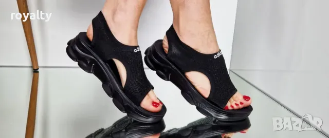 Adidas стилни черни дамски сандали , снимка 4 - Сандали - 50394062