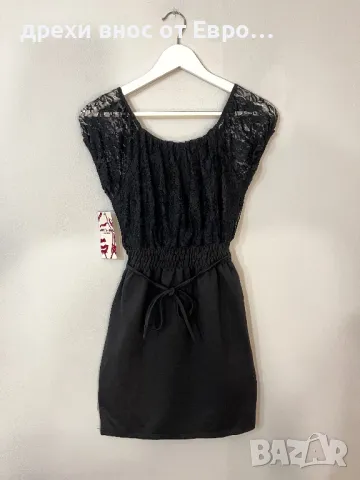 ARRITA MODA черна дамска рокля с дантела, снимка 3 - Рокли - 49498443
