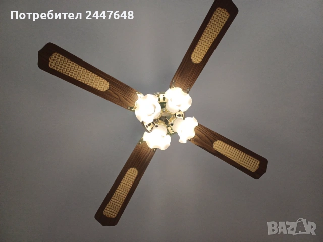 Полилей с вентилатор, снимка 3 - Полилеи - 54089869