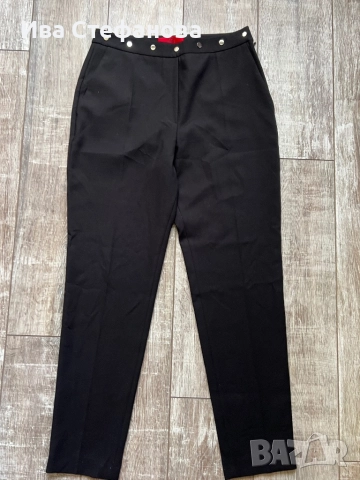  Нов луксозен марков черен стилен елегантен панталон Hugo boss HUGO BOSS , снимка 2 - Панталони - 51646777